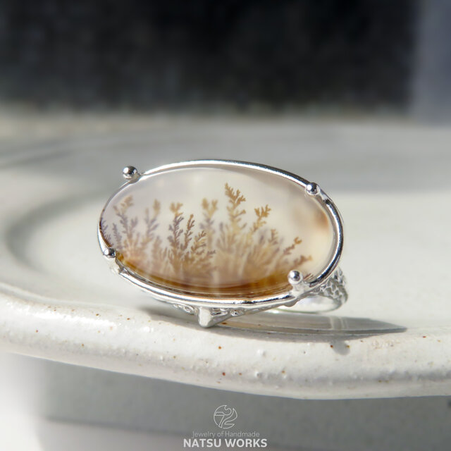 デンドリティック アゲート リング / Dendritic Agate Ring E | iichi