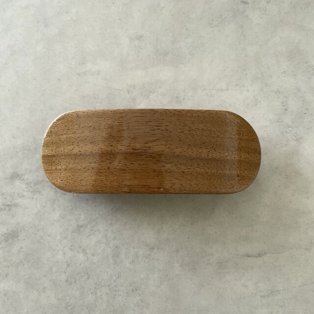 バレッタ ウォールナット ＬオーバルB