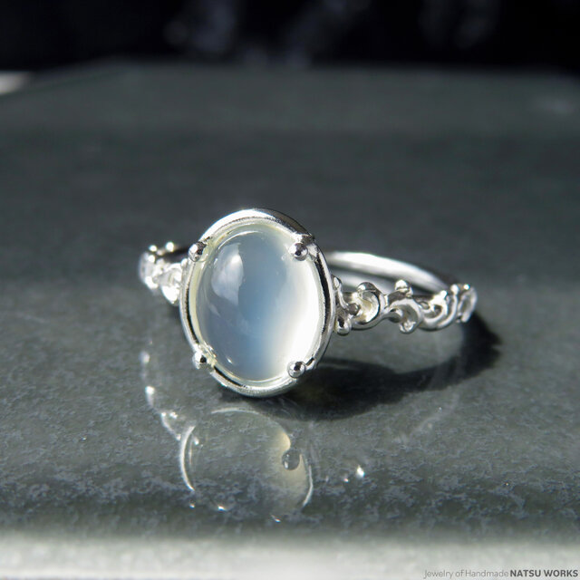 キャッツアイ ムーンストーン リング / Cat Eye Moonstone Ring 0