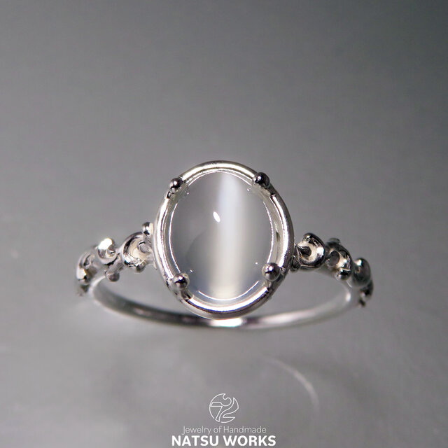 キャッツアイ ムーンストーン リング / Cat Eye Moonstone Ring 0