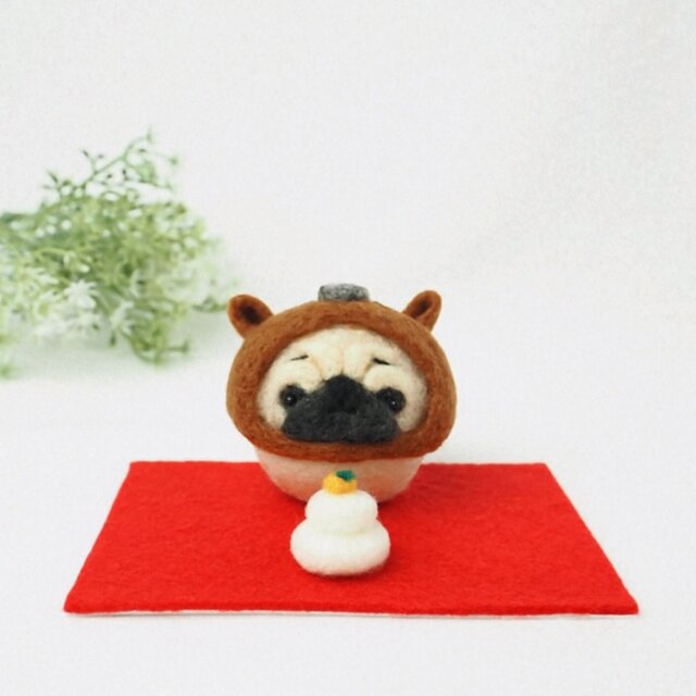 受注製作】 2026年干支(午) 馬になりきるまゆ柴犬・パグ・キャバリア