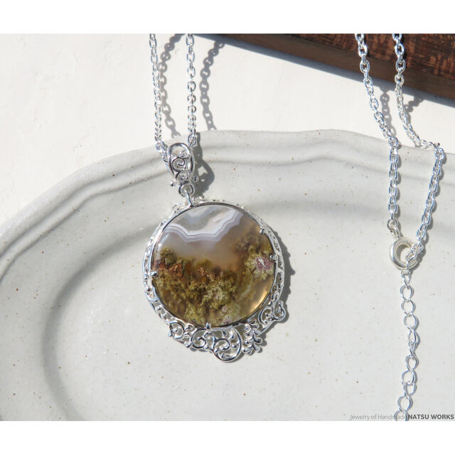 モスアゲート ネックレス / Moss Agate Necklace