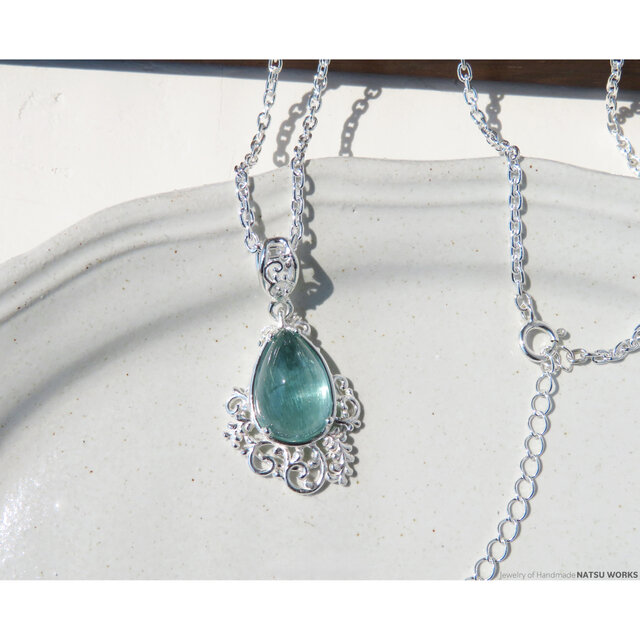 モス アクアマリン ネックレス / Moss Aquamarine Necklace