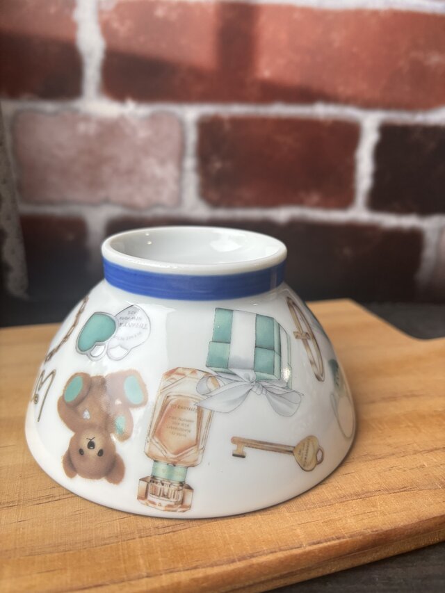 ブルーオシャレアイテム　茶碗　飯碗