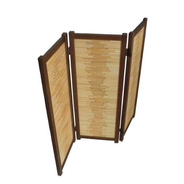 よしず パーテーション 間仕切り 衝立 琥珀色フレーム 360度回転丁番 ② よしず パーテーション 間仕切り コンパクト衝立 琥珀色フレーム 360度