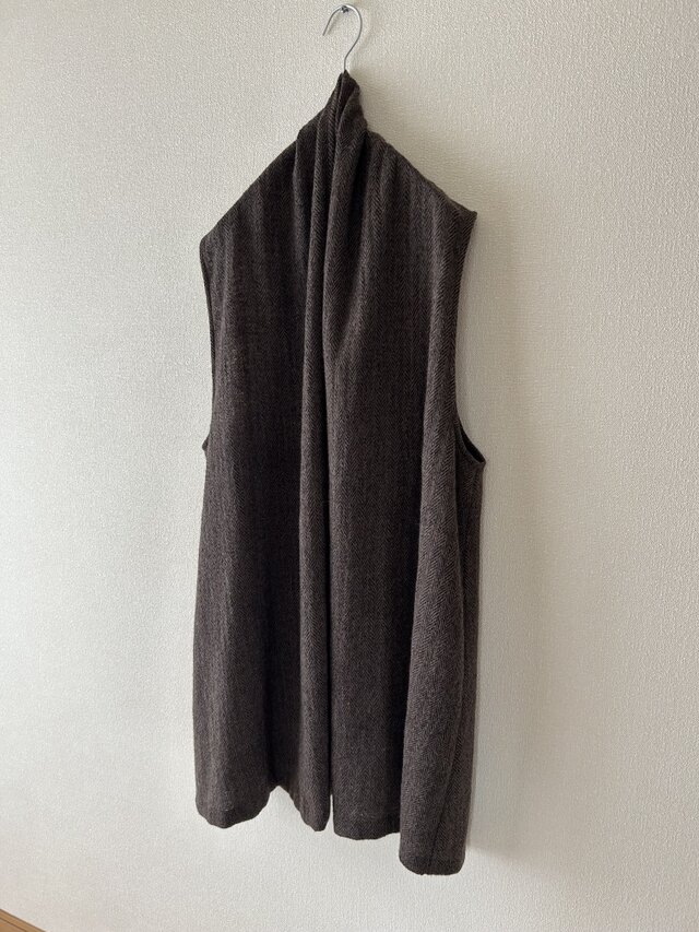 10%OFF ショールカラーのベスト　サイズ展開あり