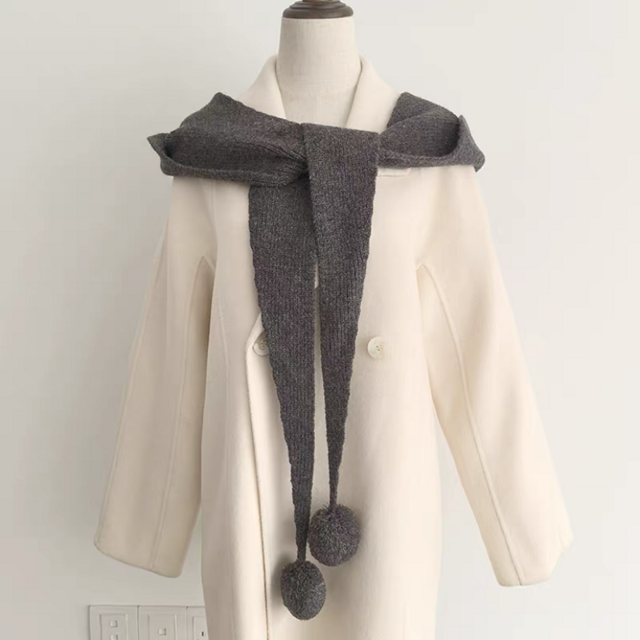 冬 *レディース*ニット帽子＆スカーフ*裏起毛*ふんわり*2 way*毛糸帽子＆マフラー*キャップ*しっかり防寒