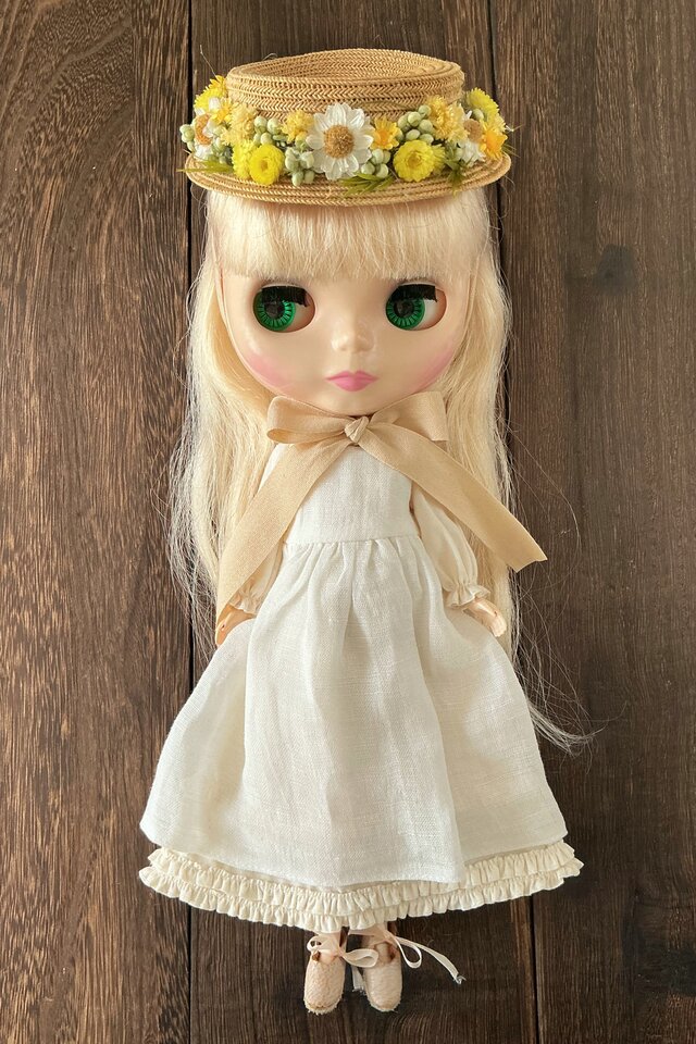 ♥︎パオラドール♥︎カンカン帽♡ホワイトリボン ♥︎パオラドール
