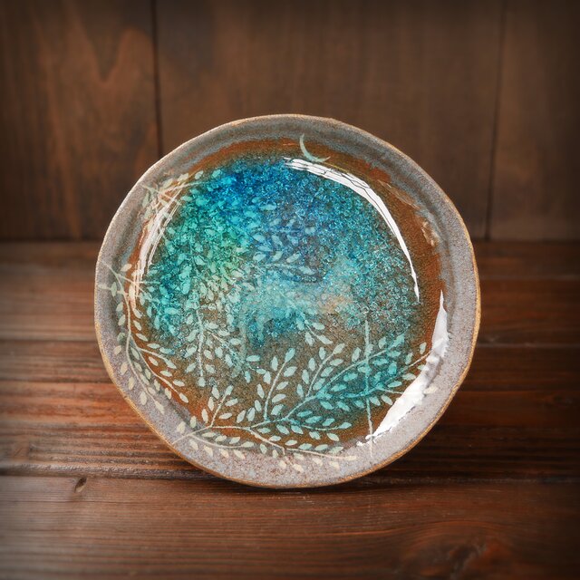 みずたまり小皿 no.115 猫