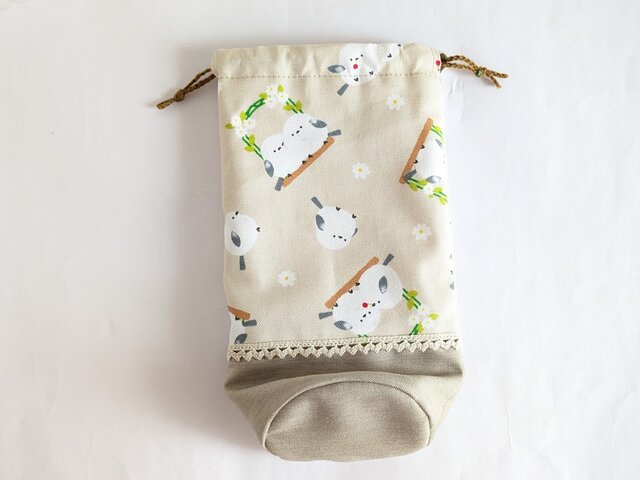 可愛いシマエナガ柄 ペットボトルカバー | iichi 日々の暮らしを