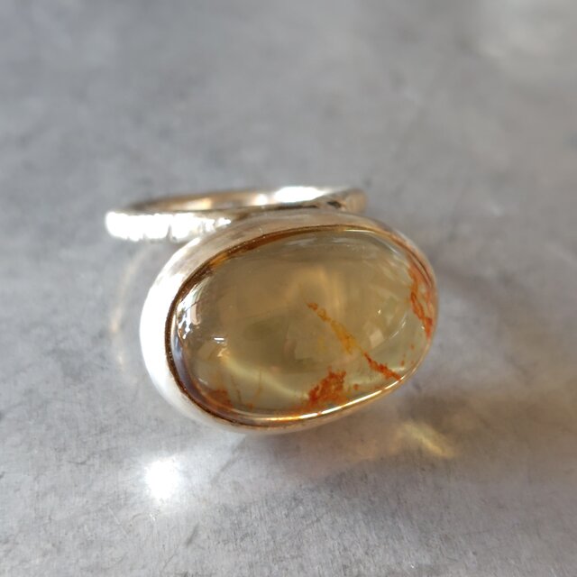 リモナイトインクォーツシルバーリング#12