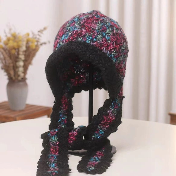 ニット帽子*秋*冬*春 *レディース*ふんわり*毛糸帽子*キャップ* ギフト