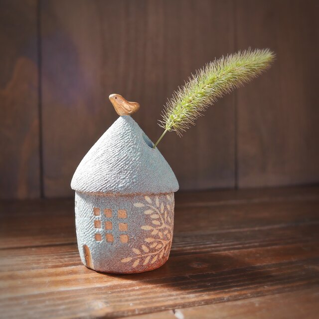 小鳥とおうち no.41  smoky blue