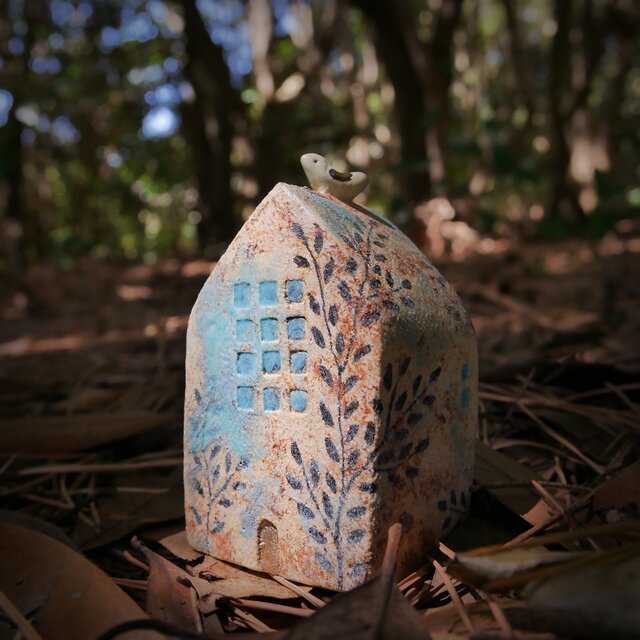小鳥とおうち no.48  wild turquoise