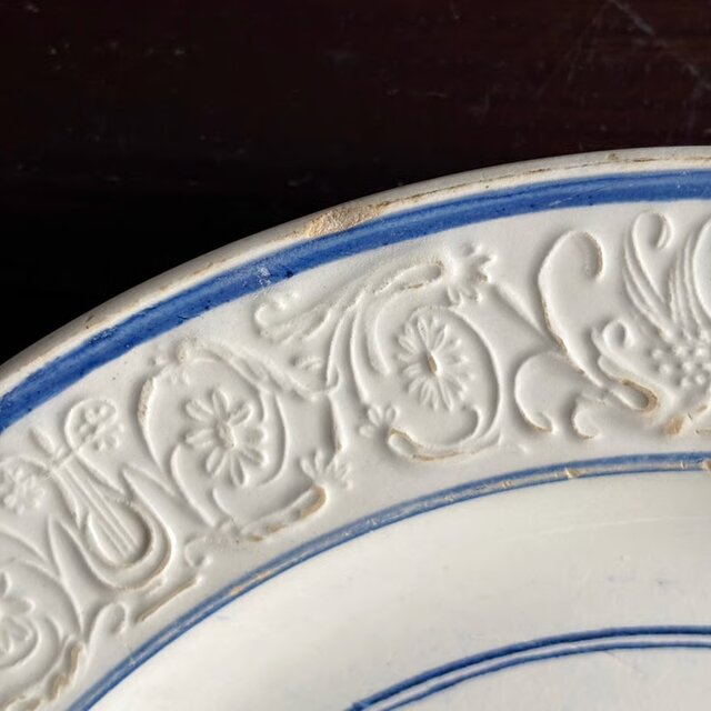 P&H CHOISY ショワジールロワ レリーフ皿 平皿 φ20.7cm フランス