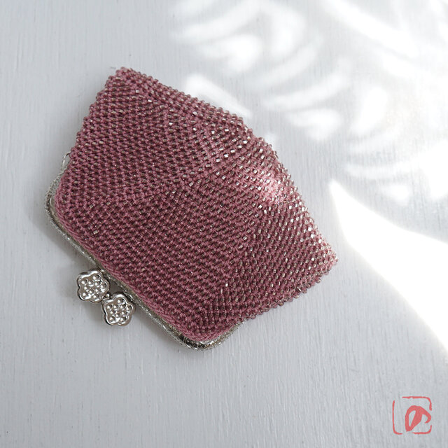 ばあば ✧ シードビーズのスクエアがま口（Kalanchoe・2170）