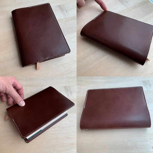 hiro.kanda様オーダー品　B６用手帳・ノートカバー　手縫い・本革【選べる革とステッチ】【名入れ無料】栃木レザーのコピー