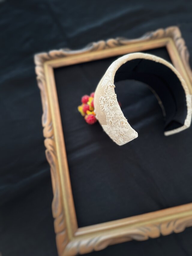 ヘッドドレス【ヴィンテージシルク×レース】 | iichi 日々の暮らしを