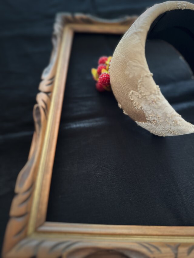 ヘッドドレス【ヴィンテージシルク×レース】 | iichi 日々の暮らしを