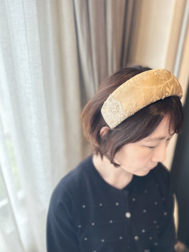 ヘッドドレス【ヴィンテージシルク×レース】 | iichi 日々の暮らしを