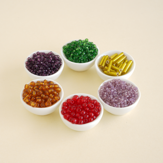 ヴィンテージ ベネチアンシードビーズ セット * 秋の森 *セット