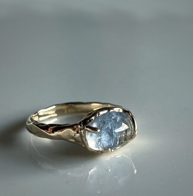 デュモルチェライトインクォーツ　リング / k10