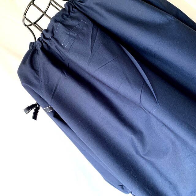 ハンドメイドスモック　size120 リボン　No.260 ハンドメイドスモック size120 リボン No.260