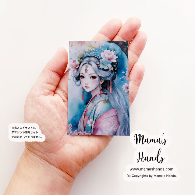 木花咲耶姫と桜》☘️華やかさと美しさ 和風 日本神話 お財布 スマホに