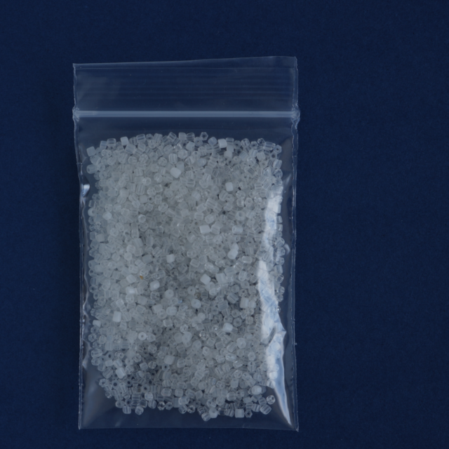 (12g)  ヴィンテージベネチアンシードビーズ　11/0　六角形クリア