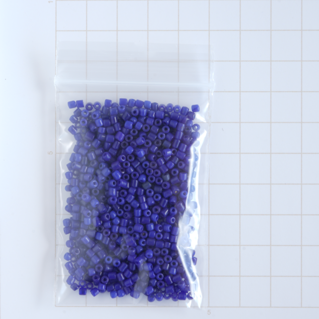(18g)  ヴィンテージベネチアン 2.5mm 竹ビーズ　コバルトブルー