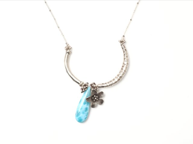 Larimar・Karensilver- silver Necklace | iichi 日々の暮らしを