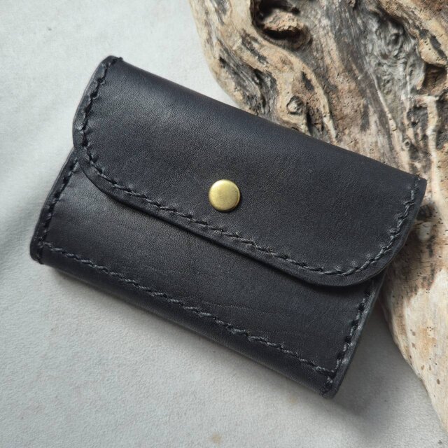 栃木レザーのキーコインケース スリーピングビューティターコイズ  