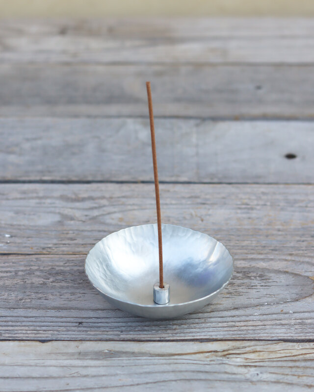 ころりとしたお香立て [ 錫銀香鉢 ]