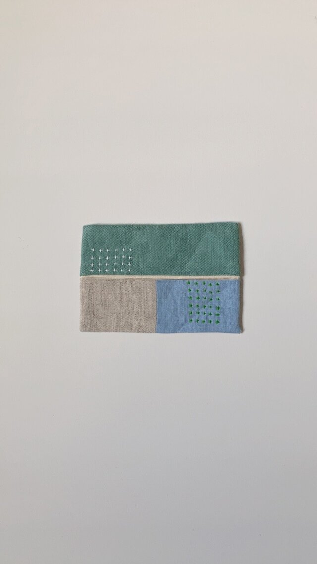 ティッシュカバー　green&blue