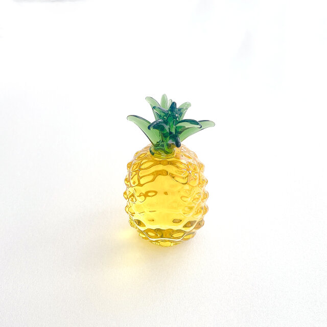 南国の果実 パイナップル｜ガラス製インテリアオブジェ 【efo1】