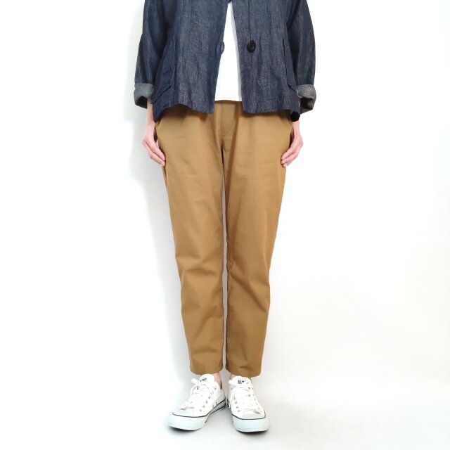 再販！ オーガニックコットンのなんでもないパンツ 20sカツラギ ビスタ