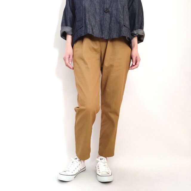 再販！ オーガニックコットンのなんでもないパンツ 20sカツラギ ビスタ