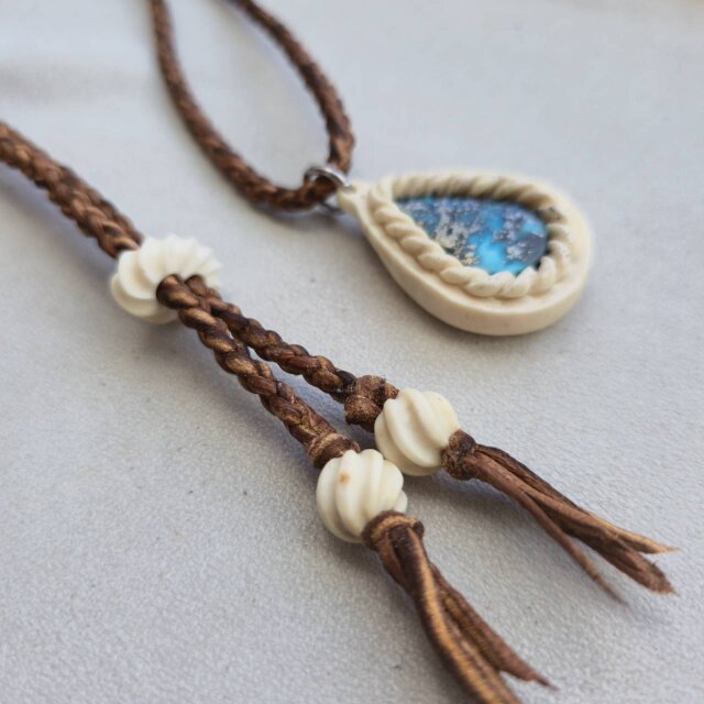 鹿の角 ペルシアンターコイズのペンダント#7 鹿の角 ペルシアンターコイズのペンダント#7 | iichi 日々の