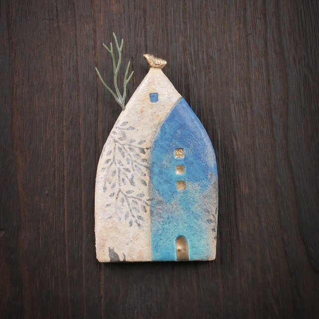 小鳥とおうち 壁掛け no.29 layerd walls