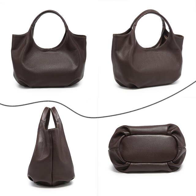 本革 丸い 新品 大人 かわいい ハンドメイド トートバッグ 通勤 日常