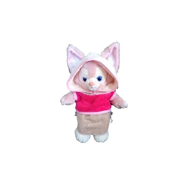 リーナベル コスチューム Ｓサイズ 耳開きノースリーブパーカー＆スカート セット (ピンク＆ベージュ) (FELICE-L12)