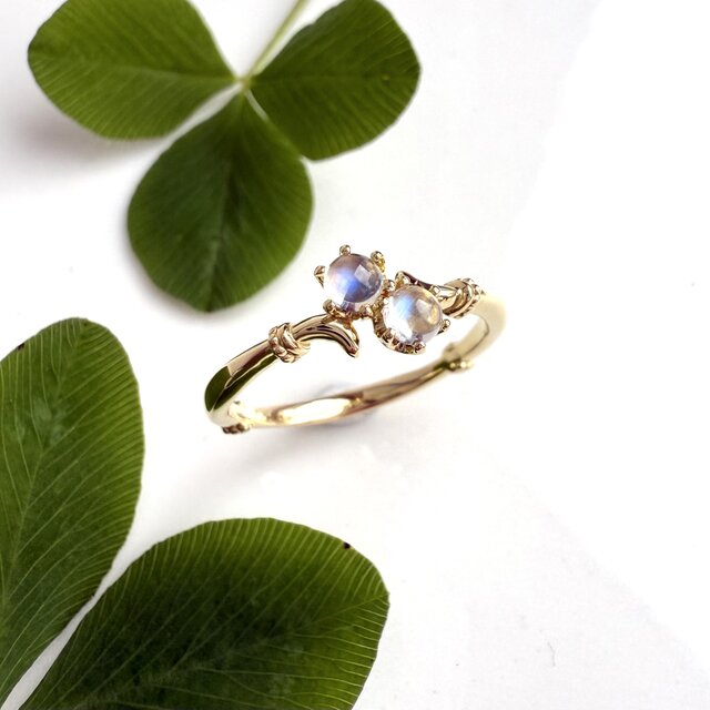 Toi et Moi トワエモア SV925 ムーンストーン リング