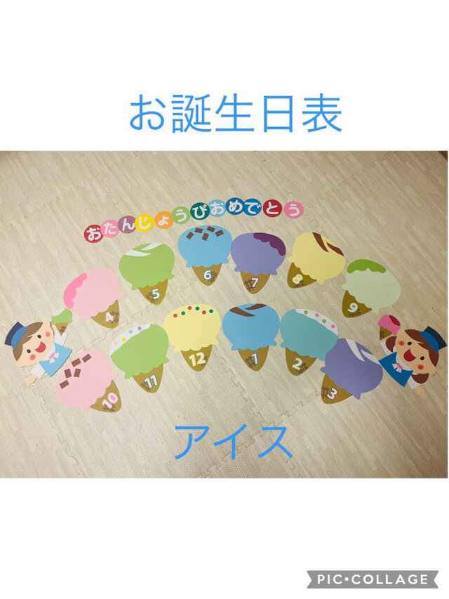お誕生日表　アイス