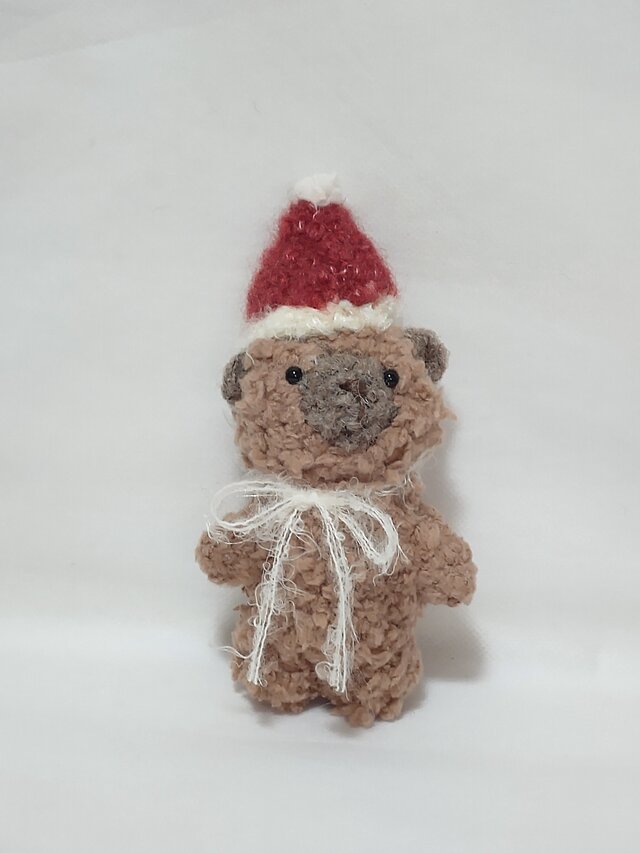 クリスマス ベア(あみぐるみ)