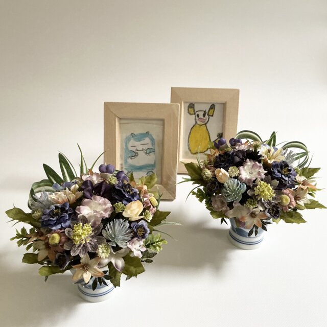 仏花  真珠の涙   令和  （仏花、造花、1対、お供え、お盆、お彼岸、納骨堂）のコピー