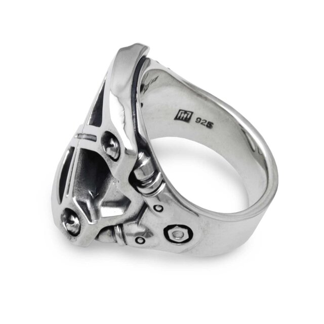X/メカニカル/メンズリング/シルバー925 つけっぱなし/30号以上/男性へ
