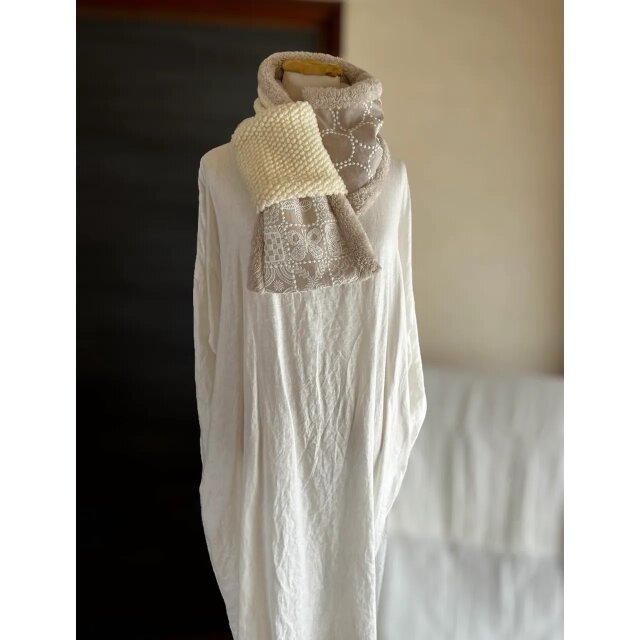 【マフラータイプ】forest tile・tambourineのネックウォーマー  ミナペルホネン生地使用