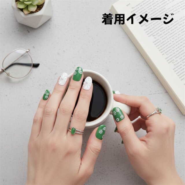 現品販売】【ジェルネイルチップ／サイズオーダー可】春夏イベント