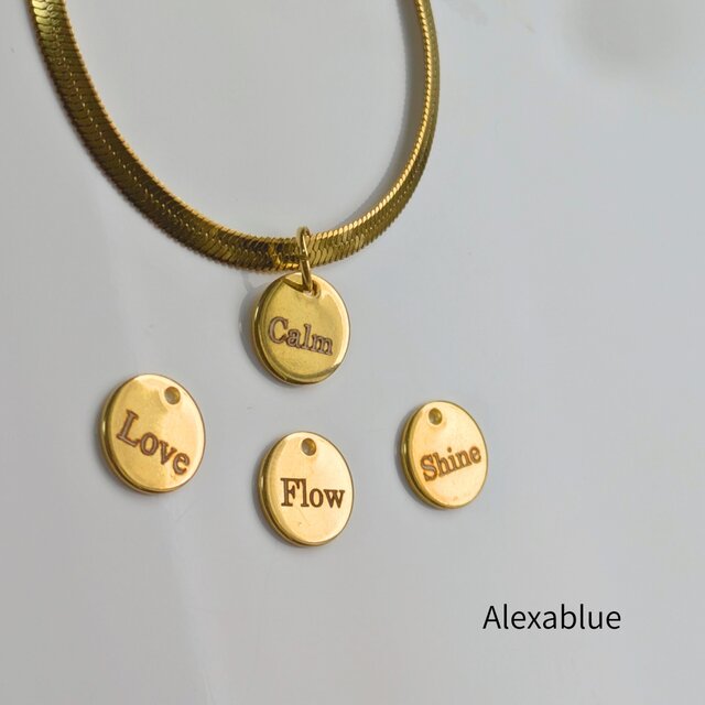 Calm & Glow｜選べるアファメーションチャームネックレス（Calm / Flow / Shine / Love）