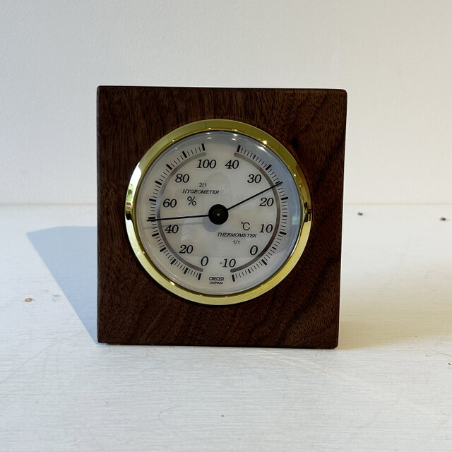 温湿度計／ウォールナット